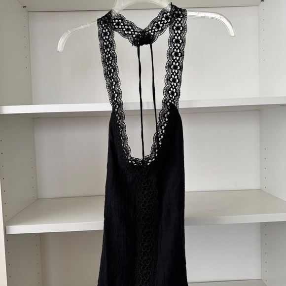 REVOLVE ALE BY ALESANDRA Gauze Lace Dress in Black Sands - Picture 4 of 8